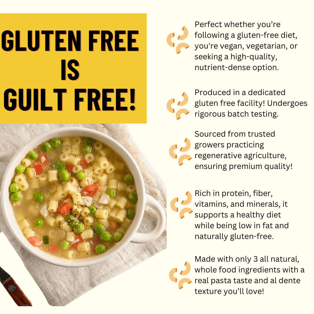 Pasta, Ditalini 5/5LB BAGS Certified Gluten Free, USDA Organic & GMO Free,  Wheat & Corn-Free, Made w/3 Ingredients -Mountain High Organics