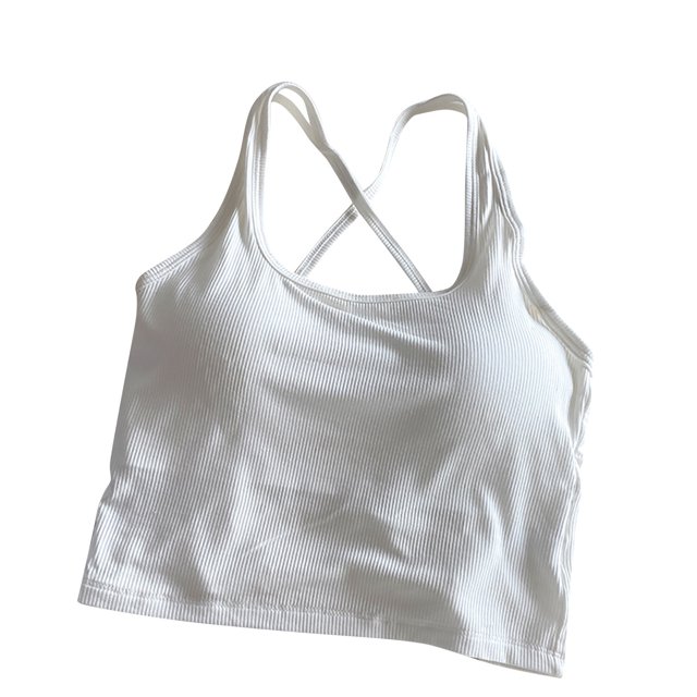 Harpily 2025 Camisoles & Tanks Women Casual Spring And Summer Solid Color Multi Color Bback Vest Ribbed Sports Inner Vest