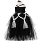thumbnail image 5 of Disfraz de araña para niñas, vestido largo con tutú negro, telaraña, ropa de bruja para Halloween, disfraces de fiesta de carnaval para niños, 5 of 5