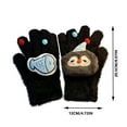 thumbnail image 4 of Hellosay Gloves for Women Cold Weather Knit Thermal Warm Christmas Gifts Black, 4 of 4