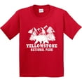 thumbnail image 3 of Inktastic Yellowstone National Park with Bear Mountains and Trees Youth T-Shirt, 3 of 5