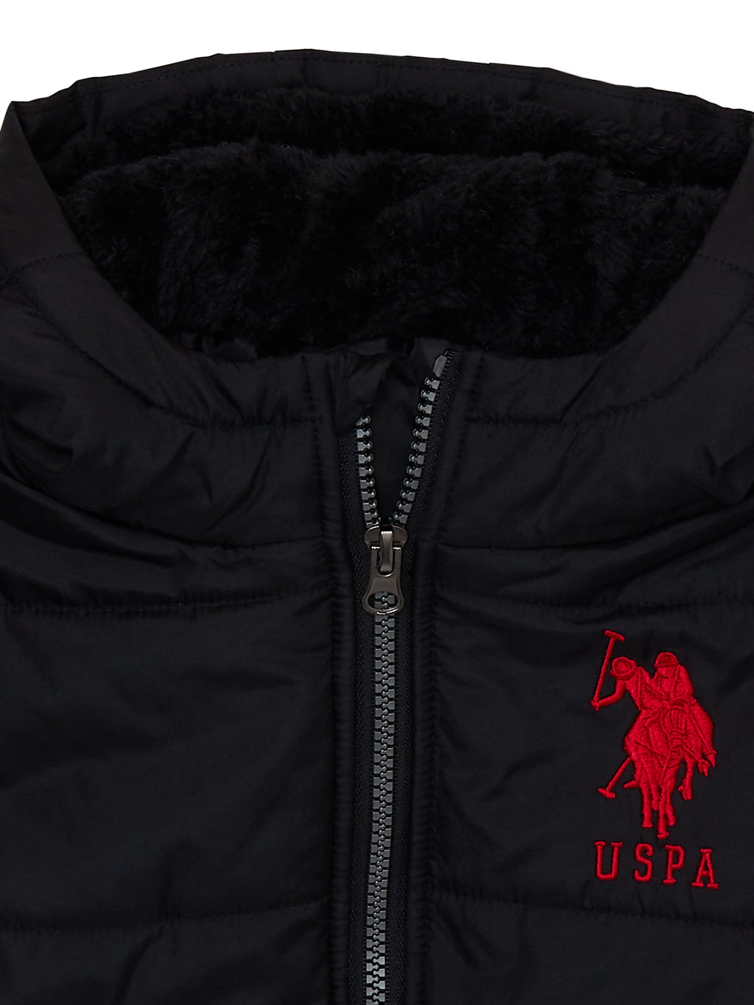 U.S. Polo Assn. Toddler Boy Hooded Puffer Jacket, Sizes 2T-5T