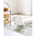 thumbnail image 4 of Eucalyptus Green Kitchen Dish Towels for Drying Dishes Set of 4, Stripes Bottle Flower Cactus Plant Waffle Weave Microfiber Hand Tea Bathroom Towels Quick Dry & Absorbent Towel 12x12, 4 of 7