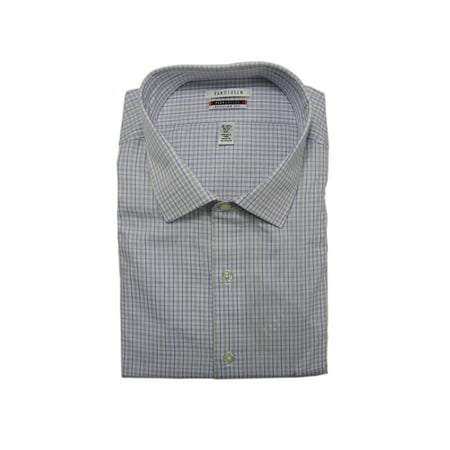 Van Heusen Mens Size Large 16-16.5 (36/37) Regular Flex Collar Long Sleeve Dress Shirt, Purple/Multi