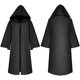 thumbnail image 3 of Capa con capucha medieval de Halloween para adultos, capa larga de vampiro de la muerte, disfraz de diablo, poncho, túnica de hechicero, disfraz de mago, disfraz de cosplay gótico para carnaval, 3 of 5
