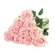 thumbnail image 1 of Naiovety 10 UNIDS Flores Artificiales Impermeable Seda Falsa Ligero Ramo de Rosas para Boda Regalo de Fiesta Decoraciones de Halloween Decoración Rosa claro Naiovety HA084444-04, 1 of 6