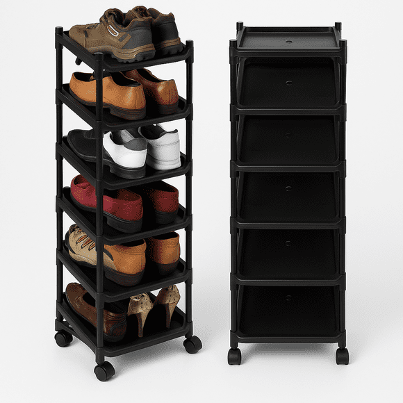 2 Zapateras Extendible 10 Pares Fácil de Armar Closet Cuarto