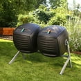 thumbnail image 2 of Lifetime Double Bin Rotating Composter, 100 Gallon Capacity, (60072), 2 of 8