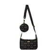 thumbnail image 6 of XOXO Medium Black Urban Heart Cross Body Handbag with Purse for Women, 6 of 7