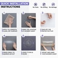 thumbnail image 5 of KINCMAX Shower Shelves 2-Pack - Self Adhesive Shower Caddy with 4 Hooks and 2 Adhesives - No Drill Large Capacity Stainless Steel Wall Shelf - Aesthetic Organizer for Inside Bathroom - Gold, 5 of 7