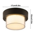 thumbnail image 3 of Outdoor Waterproof Ceiling Light, Modern Wall Light, Iron Pendant Light for Terrace Hallway Balcony, Durable Easy to Install, Soft Lighting for Indoor and Outdoor Use, 3 of 8
