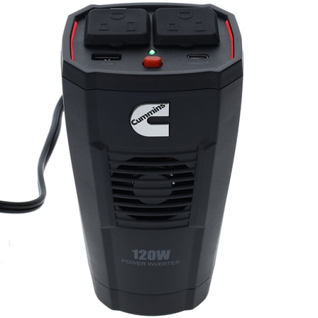 Cummins CMN120C Cupholder 12V Plug 120 Watt Modified Sine Wave Power Inverter