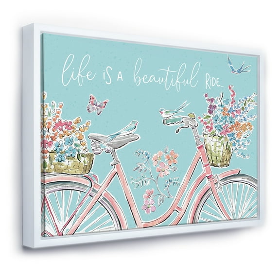 Designart ' Sparrow Spring III Crop ' Traditional Framed Canvas