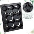 thumbnail image 3 of 15 Pack Round Nursery Pots Trays for 4 Inch Reusable Deep Seedling Starting Germination Carriers with Drainage, 3 of 6