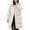 White, variant on Breezora Women Longline Quilted Puffer Coat Casual Loose Fit Winter Jacket Comfortable Daily Outerwear L Size Black