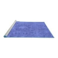 thumbnail image 2 of Ahgly Company Machine Washable Indoor Rectangle Oriental Blue Industrial Area Rugs, 7' x 10', 2 of 4