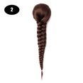 thumbnail image 1 of Sissi's Synthetic Hair Drawstring Rope Braids Ponytails Chignon Fishtail Ponytail Extension Purple Green Color Hairpiece, 1 of 25
