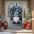 thumbnail image 5 of SLYNSHome Christmas Gnome Door Covers Decorations Merry Christmas Blue Gnome Backdrop Banner Backdrop for Holiday New Year Party Supplies, 5 of 7