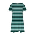 thumbnail image 4 of Chemises à Manches Courtes pour Femmes Robe T-Shirt d'Été Décontractée pour Femmes Tunique Ample à Manches Courtes avec Poches pour Femmes Robe d'Été Ample pour Femmes Robe T-Shirt Femme, 4 of 7