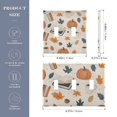 thumbnail image 2 of Yayeee Toggle Light Switch Wall Plate 2-Gang 4.56"x4.48" Decorative Outlet Cover, Fall Books, 2 of 7