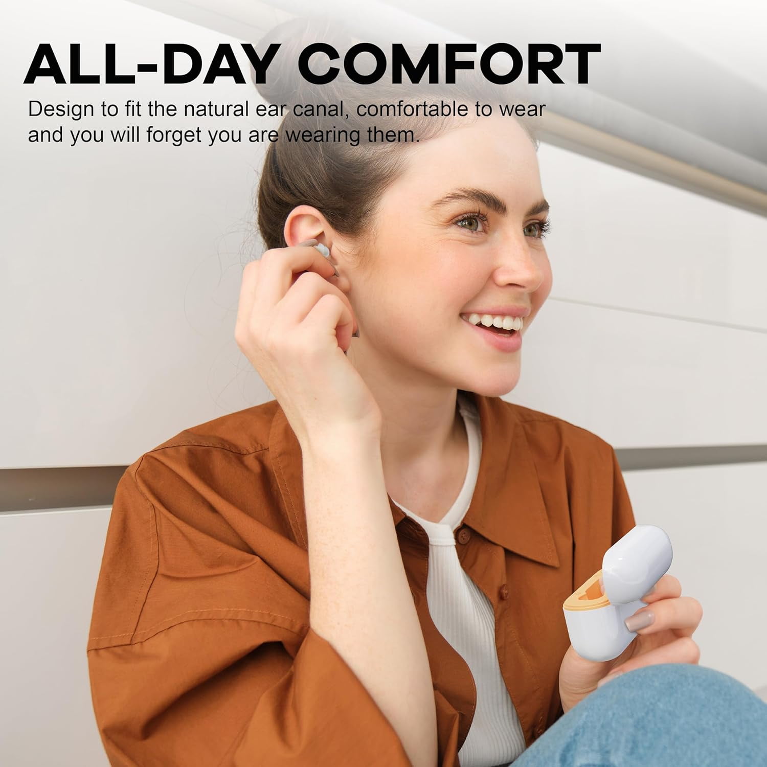 SUWU 16-Channel True Hearing Aids, Virtually Invisible OTC Hearing Aids for Seniors with Noise Reduction, No Whistling Digital Hearing Aids with Feedback Cancellation, Comfort Design