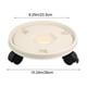 thumbnail image 3 of Bandeja De Plástico Para Lavabo Bandeja móvil de plástico blanco con ruedas, base circular para macetas, soporte para macetas móvil para recolección de agua (paquete de 1) JASKFLY, 3 of 7