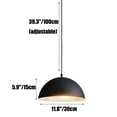 Glossy Dome Colorful Pendant Light Fixture, Minimalism Semicircle Metal