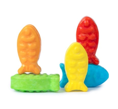 FirstChoiceCandy Rainbow Aquarium Fish Assorted Mini Guppies Hard Candy (Regular, 5 Pound )