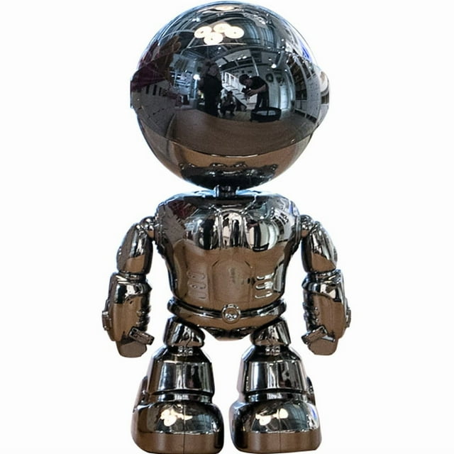 Cámara de seguridad inalámbrica, cámara robot WiFi 1080P para interiores, seguimiento automático, giro de 355°, inclinación de 45°, cámara de seguridad para el hogar con control por aplicación.
