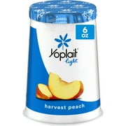 Yoplait Light Harvest Peach Fat Free Yogurt Cup, 6 oz