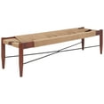 thumbnail image 4 of SAFAVIEH Arcana Rustic Classic Natural Jute Bench, Cognac, 4 of 10