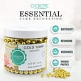 thumbnail image 4 of O'Creme Gold Dragees Cake Decorating Supplies for Bakers: Cookie, Cupcake & Icing Toppings, Bright Metallic Sphere Sprinkles Decoration, Certified, Decorating Sugar Ball Accents 3mm, 32 oz, 4 of 6