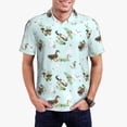thumbnail image 1 of Fotbe Duck Animals Farm Camiseta Polo de Golf para Hombre con Estampado – Camisa Deportiva Transpirable con Cuello Abotonado-XX-Large, 1 of 6