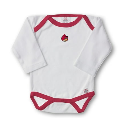 

Classic Angry Birds Long-Sleeved Bodysuit 1-Inch Red Bird Newborn