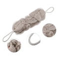 thumbnail image 3 of Unique Bargains 1 Pc Bath Shower Loofah Sponge Body Puffs for Bathroom Shower 11.42"x4.72"x2.36" Khaki, 3 of 6