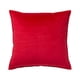 thumbnail image 2 of Matsuzay Funda de poliéster para cojín de asiento, Color sólido, suave, agradable a la piel, resistente, con cremallera, funda de almohada Decoración del hogar Rojo 50x50cm, 2 of 6