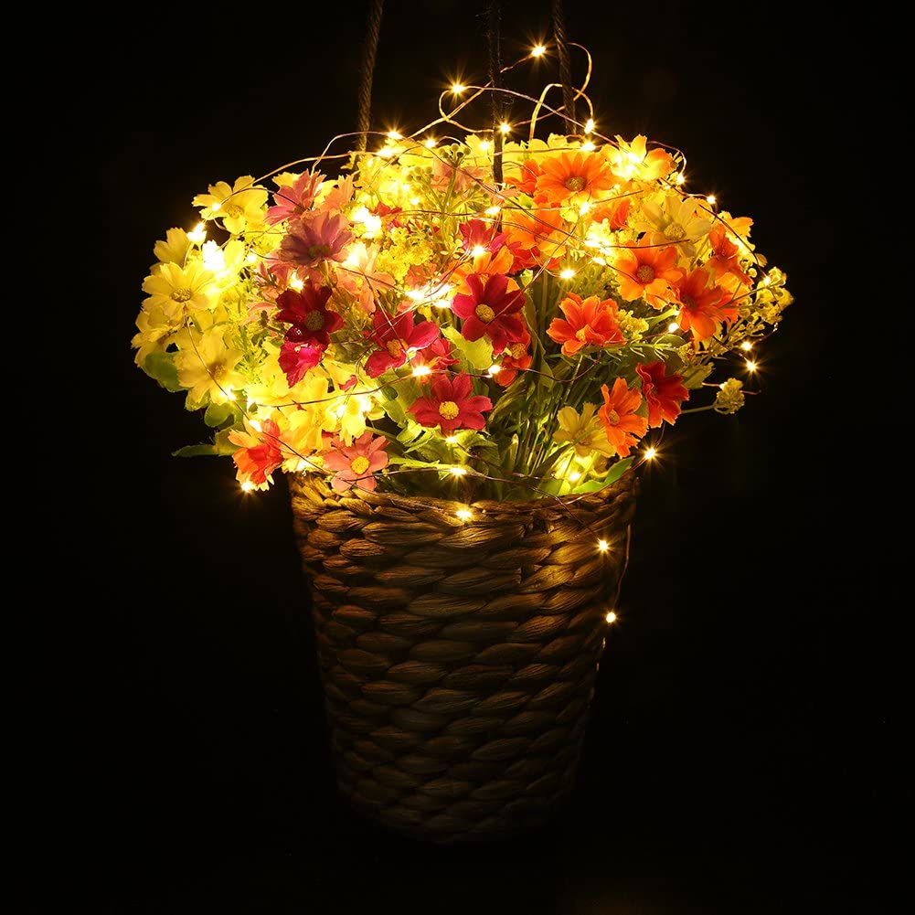 GLUAAE 33 Feet 100 LED Fairy Lights, Warm White, 4-Pack photo 8