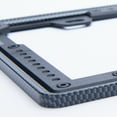thumbnail image 2 of Auto Drive Aluminum Carbon Fiber Tactical Metal License Plate Frame, Black, 2 of 10