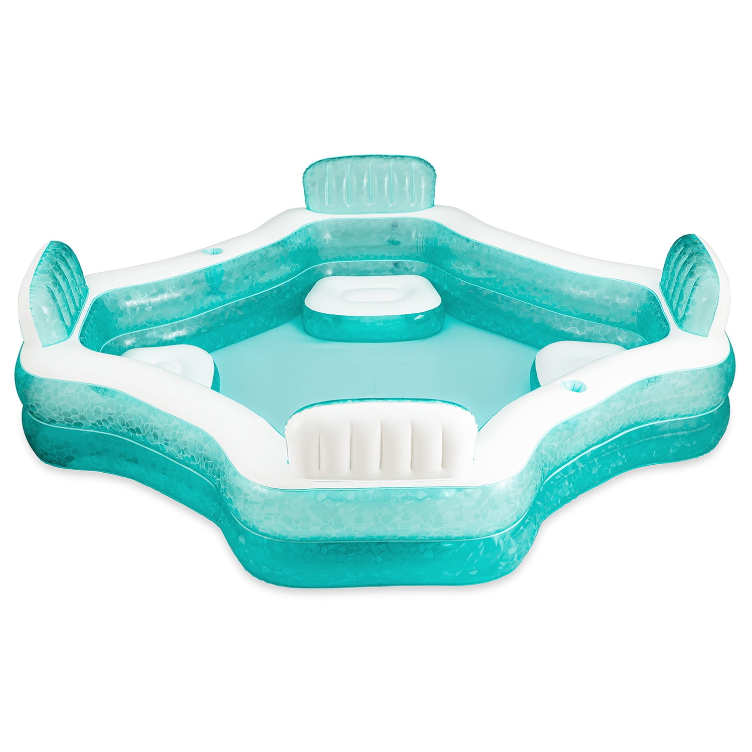 Funsicle 8.7ft Summer Escape Pool, Inflatable Family Swimming Pool, Lagoon Blue, Rectangular, Age 6 & up