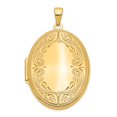 thumbnail image 1 of 14K Yellow Gold 31mm Oval Scroll Locket, 1 of 3