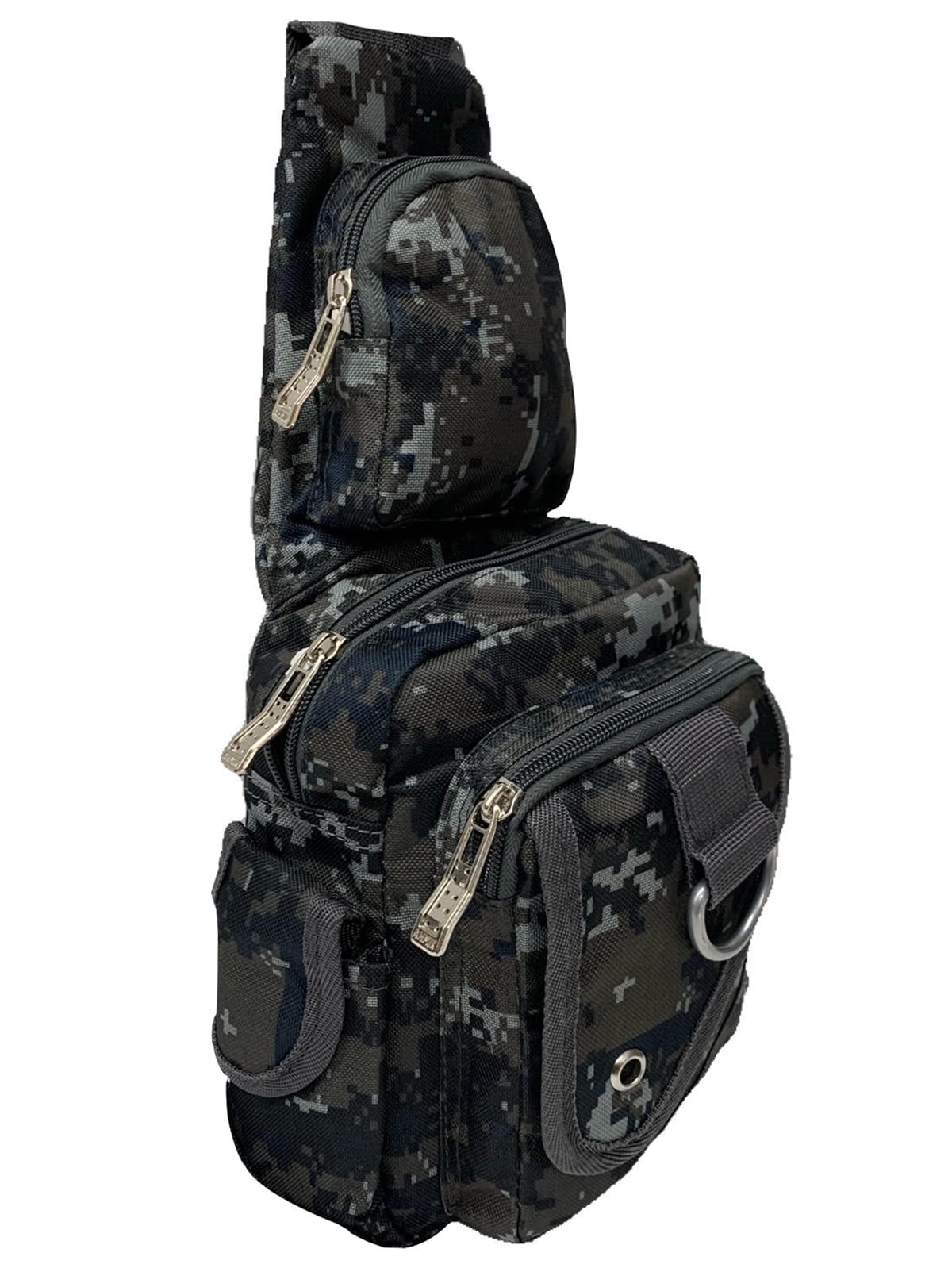 Gravity Trading Front Flap Crossbody Adjustable Sling Bag - City Camo