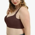 thumbnail image 6 of Brown High - Back 3 - Row 8 - Hook Bra for Women - Nylon Material, 6 of 6
