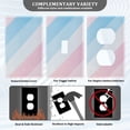 thumbnail image 3 of Yayeee Blank Wall Plate Cover 1-Gang 4.5"x2.7" Home Unused Decorative Outlet, Blue Gradient, 3 of 7