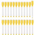 thumbnail image 1 of Uxcell Whiteboard Pen, 0.5-1mm Fine Tip Dry Erase Yellow White Board Markers, 24Pcs, 1 of 6