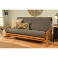 thumbnail image 4 of Somette  Monterey Sofa in Butternut Finish with Removable Suede Mattress Cover Suede Gray, 4 of 5