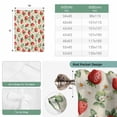 thumbnail image 6 of Red Strawberry Balloon Curtains 63 Inch Length for Living Room/Bedroom, Summer Fruits Farmhouse Leaves Floral Retro Rod Pocket Privacy Door Curtains Decorative Tie Up Shade for Window 52"x63", 6 of 8