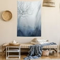 thumbnail image 2 of Forest Tapestry, Raindrops Mystic Foggy Scenery Romantic Window Water Melancholia Therapy Lonely Tree, Wall Hanging for Bedroom Living Room Dorm Decor, 60W X 80L Inches, Gray Denim, by Ambesonne, 2 of 5