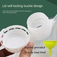 thumbnail image 4 of Grain Moisture-proof Sealed Bag, Reusable 10 pcs Transparent Grain Storage Suction Bags, Large Capacity Stand Up Sealed Odor-Resistant Packaging Bags for Multipurpose Food Storage, with Funnel (2.5L), 4 of 7