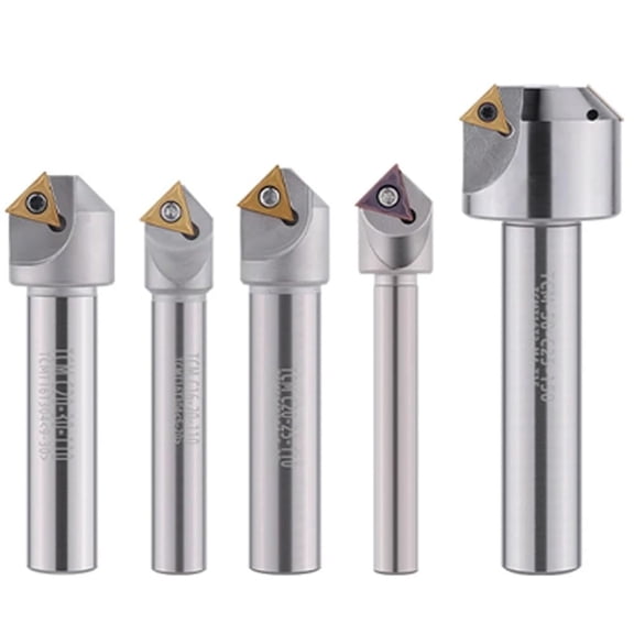 Gamvdout TCM 45 Degree Chamfer Tool 12 16 20 Mm C20-40-120 CNC Lathe Tungsten Steel Milling Cutter TCMT Carbide Insert End Mill