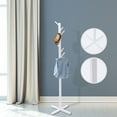 thumbnail image 4 of Loyalheartdy Freestanding Coat Rack, White Tree Shape Jacket Stand with 8 Hooks for Entryway, Bedroom (White), 4 of 8